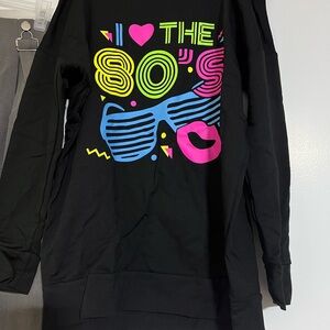 I Love the 80's Black Sweatshirt